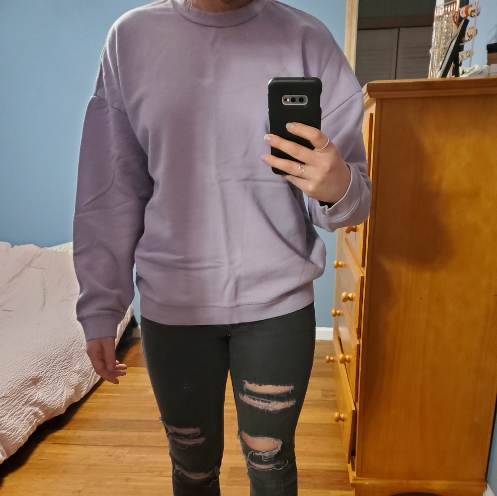 Purple sweatshirt